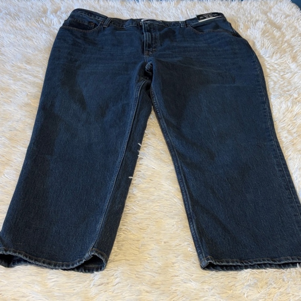 NWT ABERCROMBIE & FITCH Classic Blue Women's Jeans ultra high rise Sz 34 NWT